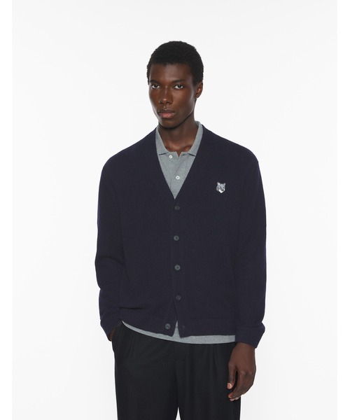 Maison Kitsune(メゾンキツネ)の「FOX HEAD LAMBWSOOL COMFORT CARDIGAN(カーディガン/ボレロ・メンズ・ブラック/ライトグレー/ネイビー・XS/S/M/L/XL)」の8枚目の写真