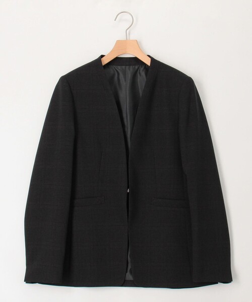 セール】《セットアップ対応》ウールライクウインドペンノーカラー