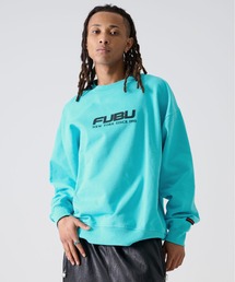FUBU フブ OG ロゴ プリント コットン クルーネック 裏毛 スウェット トレーナー