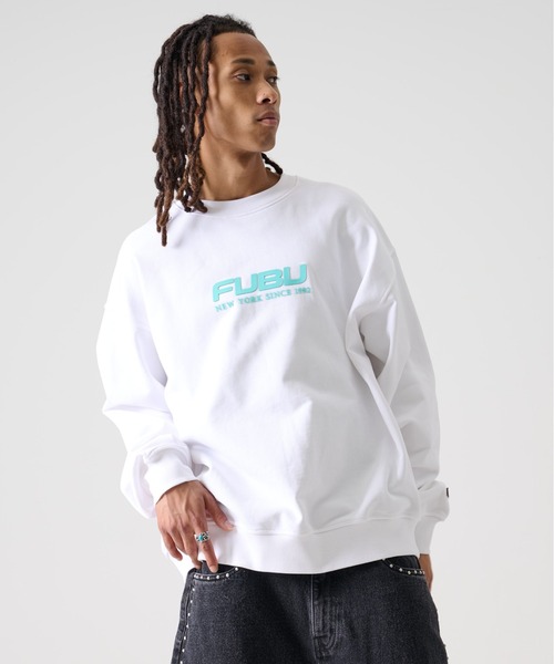 FUBU( フブ)の「FUBU フブ OG ロゴ プリント コットン クルーネック 裏毛 スウェット トレーナー(スウェット・メンズ・ブラック/ホワイト/ターコイズブルー・XXL/XL/L/M)」の19枚目の写真