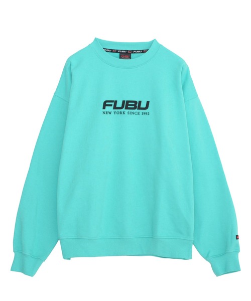 FUBU( フブ)の「FUBU フブ OG ロゴ プリント コットン クルーネック 裏毛 スウェット トレーナー(スウェット・メンズ・ブラック/ホワイト/ターコイズブルー・XXL/XL/L/M)」の6枚目の写真