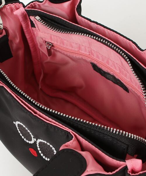 a-jolie（アジョリー）の「a-jolie パールサングラスちゃん ミニナイロンバッグ（ハンドバッグ・レディース・ピンク/グレー/ブラック・FREE）」の10枚目の写真