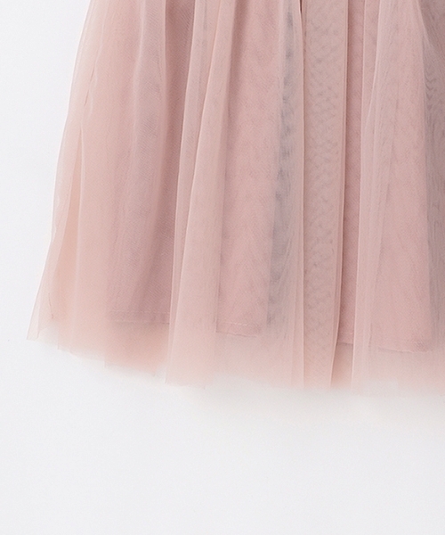Lycee mine（リセマイン）の「ギャザーたっぷりチュールスカート（スカート・キッズ・ピンク/アイボリー/ブラック/ブルーグレー・150cm/140cm/120cm/130cm/110cm/100cm）」の15枚目の写真