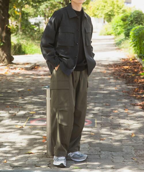 ITEMS URBANRESEARCH（アイテムズ アーバンリサーチ）の「Pinstripe Flyfront Jacket（その他アウター・メンズ・チャコールグレー/ブラック/ネイビー・MEDIUM/LARGE）」の14枚目の写真