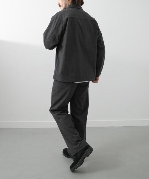 ITEMS URBANRESEARCH（アイテムズ アーバンリサーチ）の「Pinstripe Flyfront Jacket（その他アウター・メンズ・チャコールグレー/ブラック/ネイビー・MEDIUM/LARGE）」の19枚目の写真