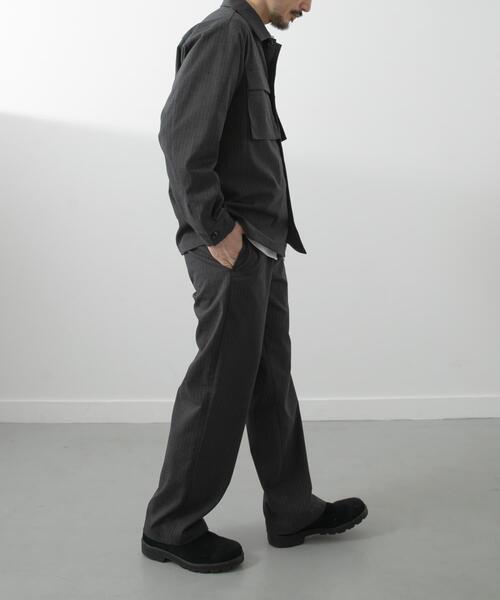 ITEMS URBANRESEARCH（アイテムズ アーバンリサーチ）の「Pinstripe Flyfront Jacket（その他アウター・メンズ・チャコールグレー/ブラック/ネイビー・MEDIUM/LARGE）」の20枚目の写真