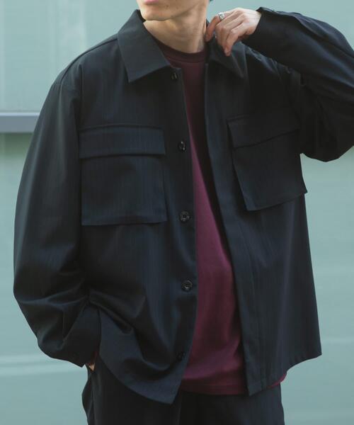 セール】Pinstripe Flyfront Jacket（その他アウター）｜ITEMS