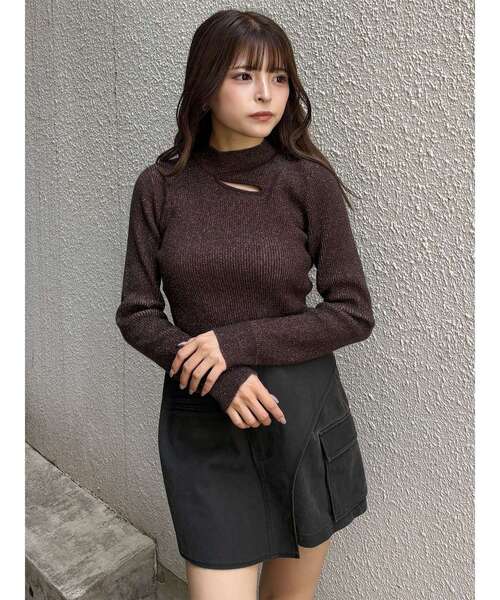 クロスリブニット（ニット/セーター）｜MURUA（ムルーア）の