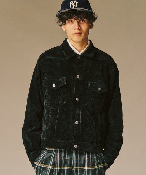 417 EDIFICE(フォーワンセブンエディフィス)の「メランジ コーデュロイ Gジャン(その他アウター・メンズ・ブラウン/ホワイト/ブラック/ブルー・LARGE/MEDIUM)」の2枚目の写真