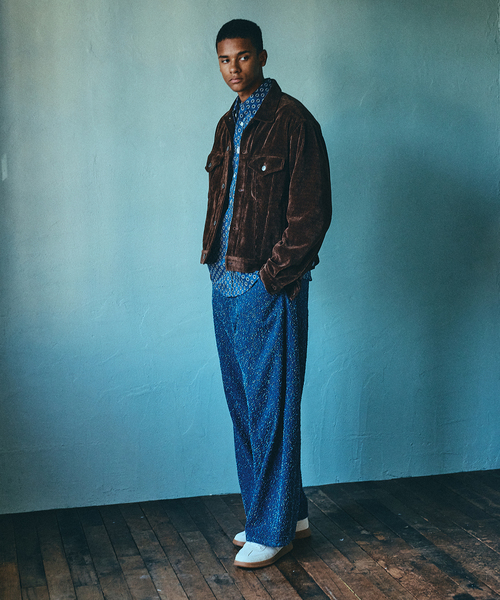 417 EDIFICE(フォーワンセブンエディフィス)の「メランジ コーデュロイ Gジャン(その他アウター・メンズ・ブラウン/ホワイト/ブラック/ブルー・LARGE/MEDIUM)」の10枚目の写真