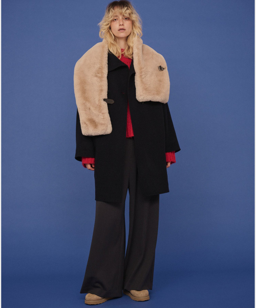 Rouge vif(ルージュヴィフ)の「ウール混オーバーカラーリバーコート(その他アウター・レディース・チャコールグレー/ネイビー・フリー)」の13枚目の写真