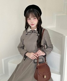 F i.n.t | ラインボウタイバイカラーワンピース(ワンピース)