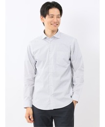 TAKA-Q | 【ストレッチ 綿混】タカキュー プリント ワイドカラー 長袖 シャツ(シャツ/ブラウス)