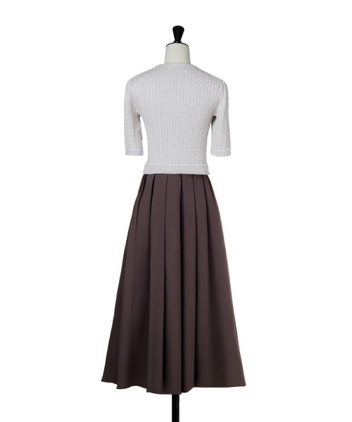 Cable Knit Docking Flared Dress（ワンピース）｜Her lip to（ハー