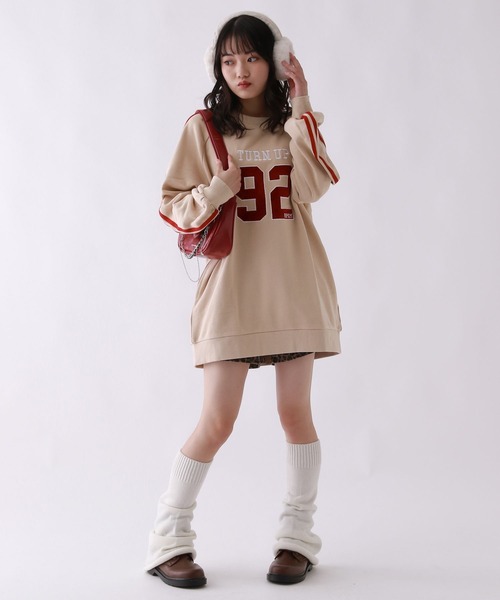 repipi armario（レピピ アルマリオ）の「ナンバリングワンピース（ワンピース・キッズ・スミクロ/ベージュ/ネイビー・SMALL/MEDIUM/LARGE）」の17枚目の写真