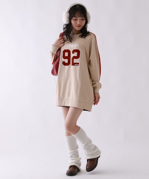 repipi armario（レピピ アルマリオ）の「ナンバリングワンピース（ワンピース・キッズ・スミクロ/ベージュ/ネイビー・SMALL/MEDIUM/LARGE）」の18枚目の写真