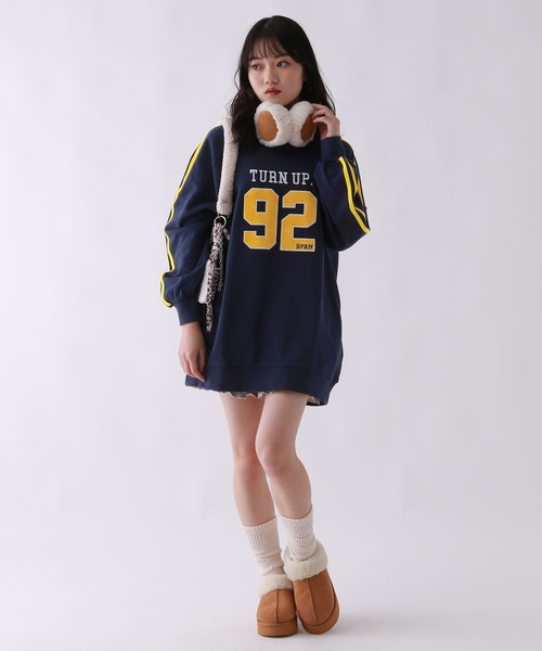 repipi armario（レピピ アルマリオ）の「ナンバリングワンピース（ワンピース・キッズ・スミクロ/ベージュ/ネイビー・SMALL/MEDIUM/LARGE）」の20枚目の写真