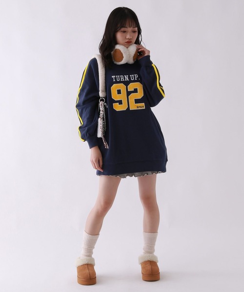 repipi armario（レピピ アルマリオ）の「ナンバリングワンピース（ワンピース・キッズ・スミクロ/ベージュ/ネイビー・SMALL/MEDIUM/LARGE）」の22枚目の写真