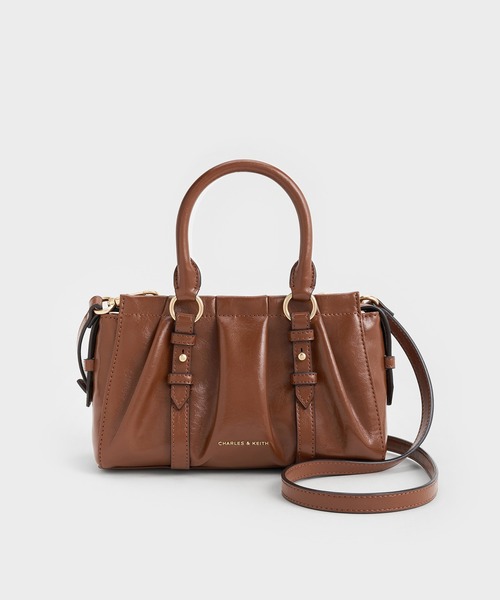 Britton ブリットン ルーシュドトップハンドルトートバッグ（トート