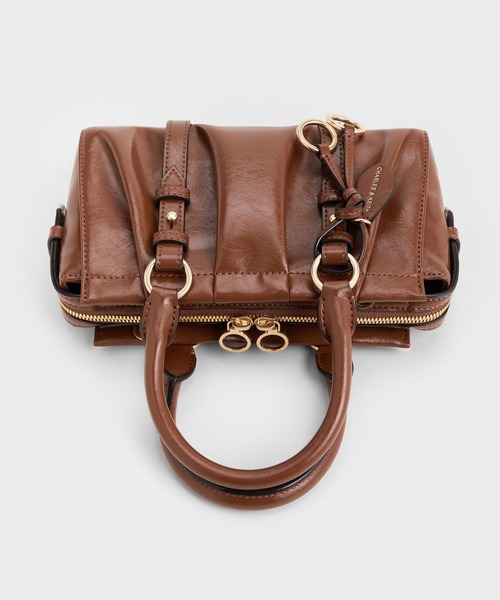 Britton ブリットン ルーシュドトップハンドルトートバッグ（トート