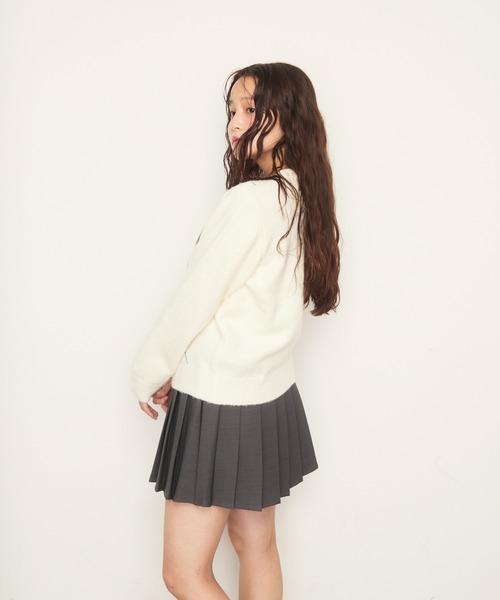 Nadana(ナダナ)の「アーガイルニットカーデ(ニット/セーター・レディース・ネイビー/グレー/ホワイト・FREE)」の12枚目の写真