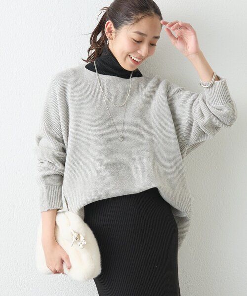 セール】《こなれ感のあるムードに》ホールガーメントガーターニット