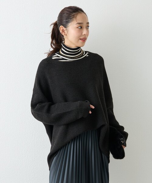 セール】《こなれ感のあるムードに》ホールガーメントガーターニット