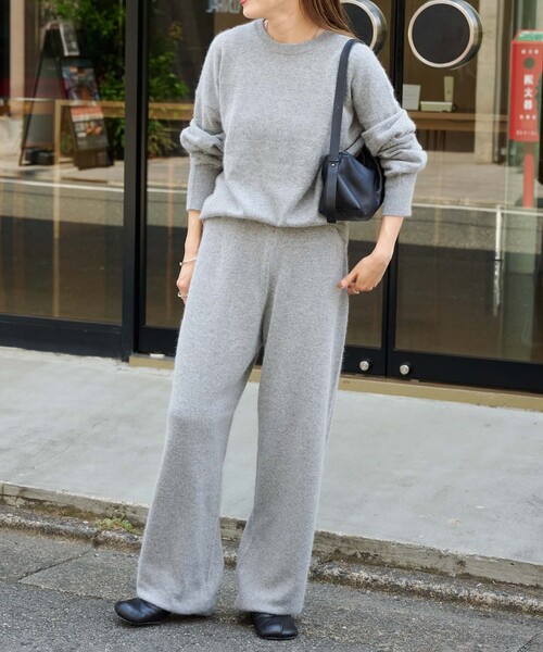 OUTDOOR PRODUCTS（アウトドアプロダクツ）の「ルーズニットパンツ（スラックス・レディース・グレー/ネイビー・FREE）」の9枚目の写真