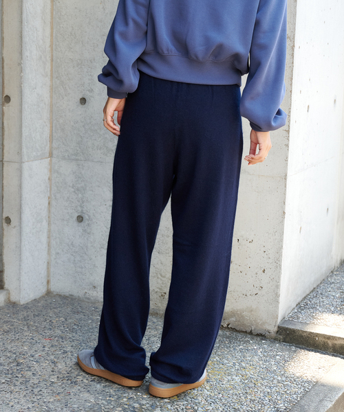 OUTDOOR PRODUCTS（アウトドアプロダクツ）の「ルーズニットパンツ（スラックス・レディース・グレー/ネイビー・FREE）」の17枚目の写真