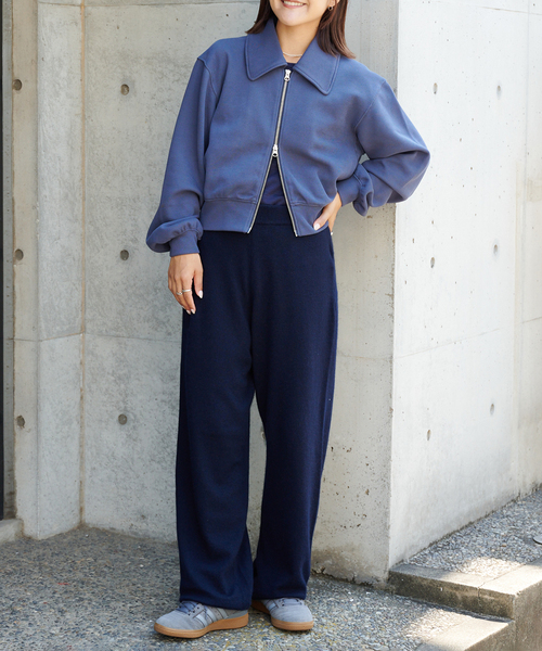 OUTDOOR PRODUCTS（アウトドアプロダクツ）の「ルーズニットパンツ（スラックス・レディース・グレー/ネイビー・FREE）」の20枚目の写真