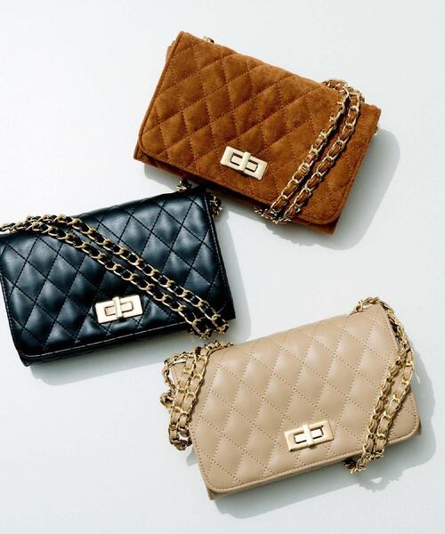 UNTITLED（アンタイトル）の「キルティングチェーンショルダー（ショルダーバッグ・レディース・ナチュラル/ブラック/キャメル・99）」の20枚目の写真