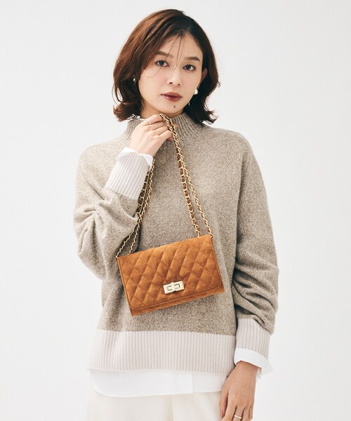 UNTITLED（アンタイトル）の「キルティングチェーンショルダー（ショルダーバッグ・レディース・ナチュラル/ブラック/キャメル・99）」の16枚目の写真
