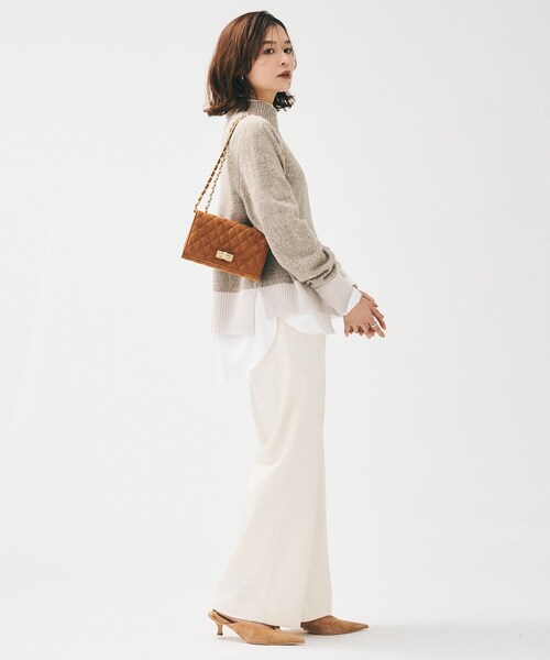 UNTITLED（アンタイトル）の「キルティングチェーンショルダー（ショルダーバッグ・レディース・ナチュラル/ブラック/キャメル・99）」の17枚目の写真