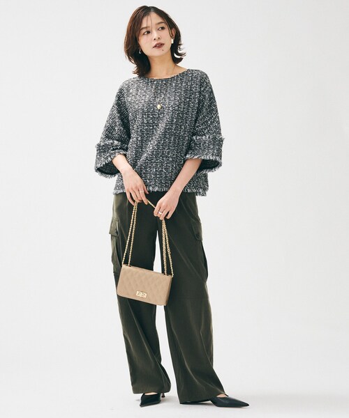 UNTITLED（アンタイトル）の「キルティングチェーンショルダー（ショルダーバッグ・レディース・ナチュラル/ブラック/キャメル・99）」の19枚目の写真