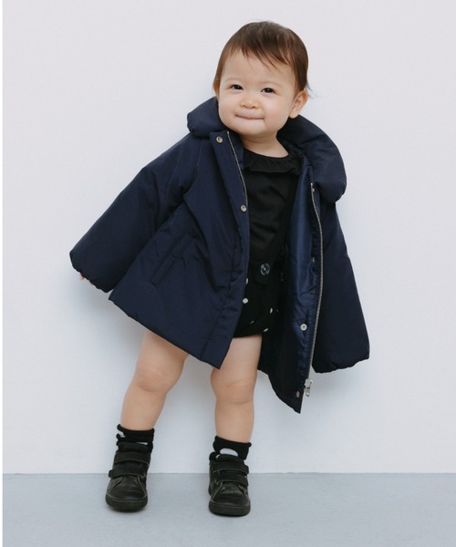 BRANSHES（ブランシェス）の「【b.+A】金子綾/中綿コート（ブルゾン・キッズ・カラフル/ネイビー・100/150/90/130/110/120/140）」の6枚目の写真