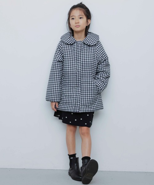 BRANSHES（ブランシェス）の「【b.+A】金子綾/中綿コート（ブルゾン・キッズ・カラフル/ネイビー・100/150/90/130/110/120/140）」の3枚目の写真