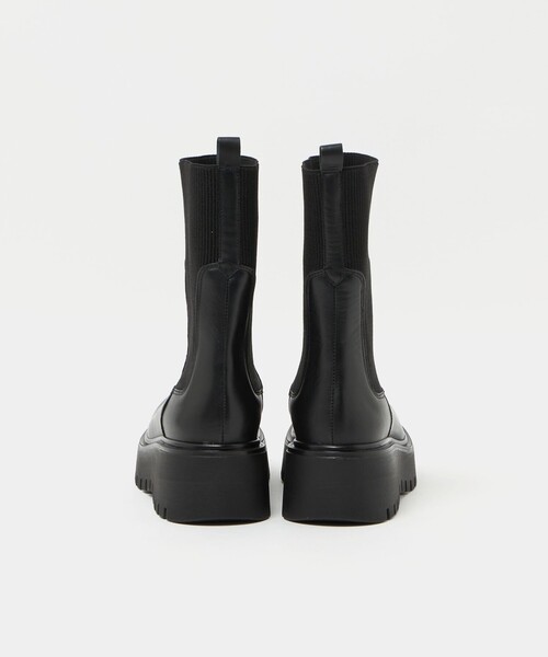 CORSO ROMA,9(コルソローマ)の「<CORSO ROMA 9>レザー リブ サイドゴアブーツ(ブーツ・レディース・ブラック・38/36/37)」の9枚目の写真