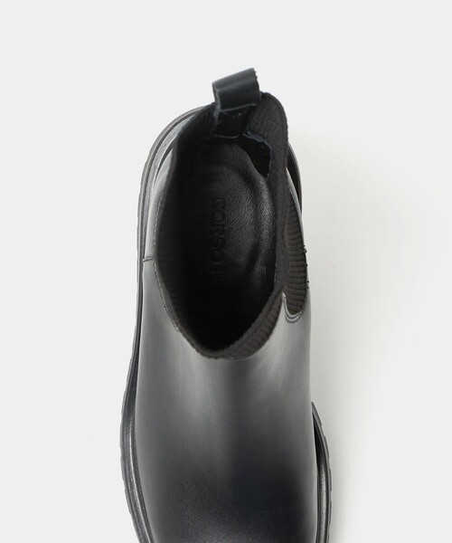 CORSO ROMA,9(コルソローマ)の「<CORSO ROMA 9>レザー リブ サイドゴアブーツ(ブーツ・レディース・ブラック・38/36/37)」の11枚目の写真
