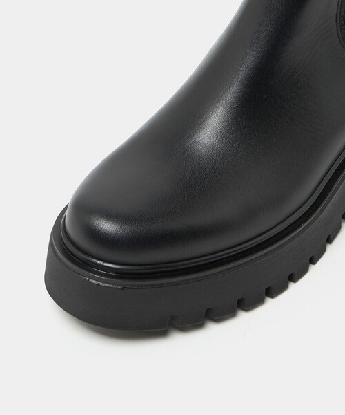 CORSO ROMA,9(コルソローマ)の「<CORSO ROMA 9>レザー リブ サイドゴアブーツ(ブーツ・レディース・ブラック・38/36/37)」の12枚目の写真