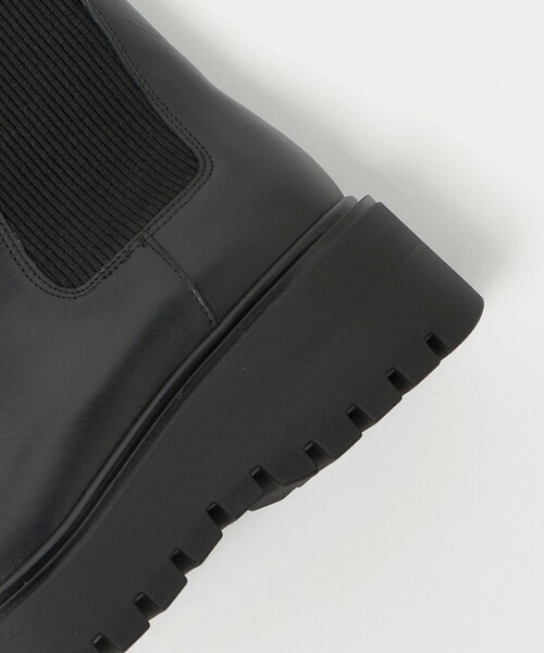 CORSO ROMA,9(コルソローマ)の「<CORSO ROMA 9>レザー リブ サイドゴアブーツ(ブーツ・レディース・ブラック・38/36/37)」の13枚目の写真