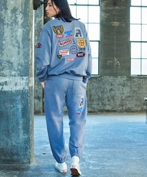 ANTIBAL（アンティバル）の「【ANTIBAL】ワッペン風刺繍ロングパンツ スウェットパンツ（スウェットパンツ）」