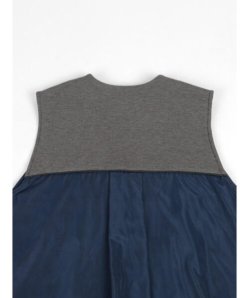:ETHROF(イーサオブ)の「TRIMMING BI-COLOR CARDBOARD VEST(ベスト・レディース・ブラック/グレー・FREE)」の20枚目の写真