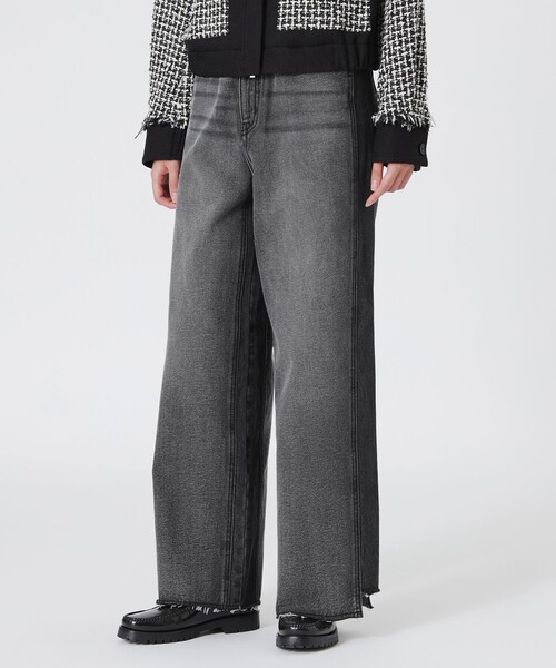 LOVELESS(ラブレス)の「リコンストラクトバギーデニム(デニムパンツ・レディース・ブルー系その他3/グレー系その他・36/38/34)」の3枚目の写真