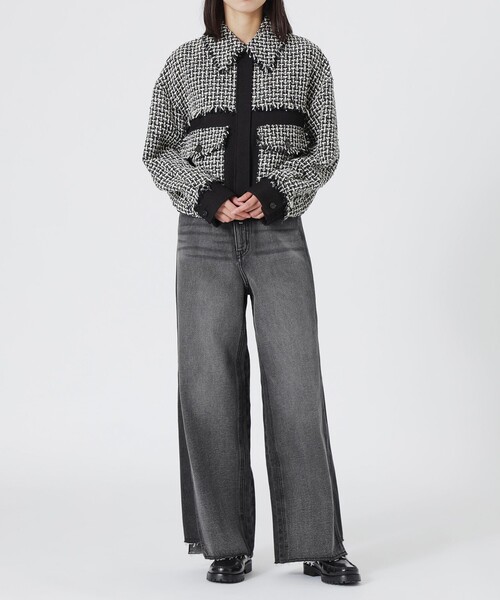 LOVELESS(ラブレス)の「リコンストラクトバギーデニム(デニムパンツ・レディース・ブルー系その他3/グレー系その他・36/38/34)」の5枚目の写真