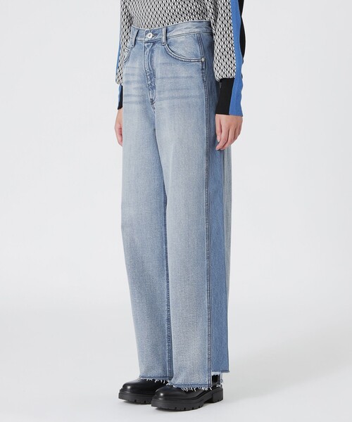 LOVELESS(ラブレス)の「リコンストラクトバギーデニム(デニムパンツ・レディース・ブルー系その他3/グレー系その他・36/38/34)」の11枚目の写真