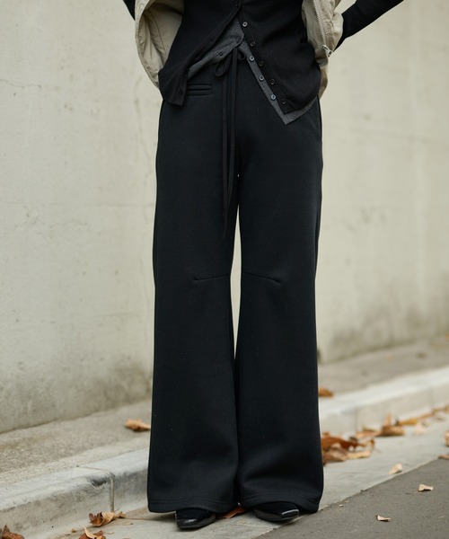 LAULEN(ローレン)の「cotton blend sweat boa pants /コットンブレンドスウェットボアパンツ(スウェットパンツ・レディース・ベージュ系1/グレー系2/ブラウン系1/ベージュ系2/ブラック系1/グレー系1/ブラック系2/ブラウン系2・S/M)」の3枚目の写真