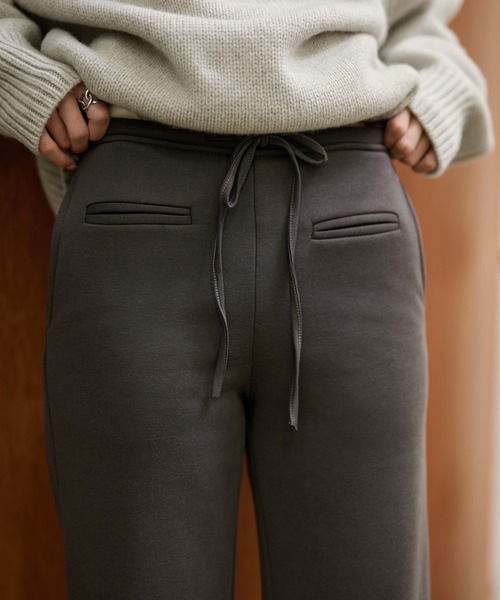 LAULEN(ローレン)の「cotton blend sweat boa pants /コットンブレンドスウェットボアパンツ(スウェットパンツ・レディース・ベージュ系1/グレー系2/ブラウン系1/ベージュ系2/ブラック系1/グレー系1/ブラック系2/ブラウン系2・S/M)」の21枚目の写真