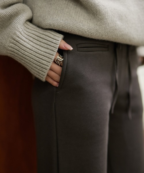 LAULEN(ローレン)の「cotton blend sweat boa pants /コットンブレンドスウェットボアパンツ(スウェットパンツ・レディース・ベージュ系1/グレー系2/ブラウン系1/ベージュ系2/ブラック系1/グレー系1/ブラック系2/ブラウン系2・S/M)」の20枚目の写真