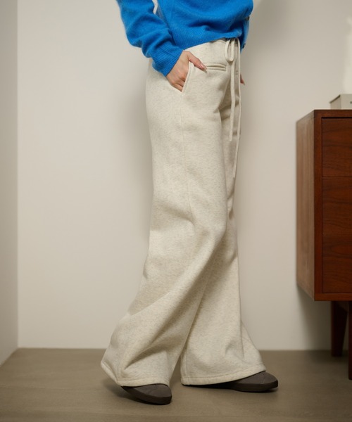 LAULEN(ローレン)の「cotton blend sweat boa pants /コットンブレンドスウェットボアパンツ(スウェットパンツ・レディース・ベージュ系1/グレー系2/ブラウン系1/ベージュ系2/ブラック系1/グレー系1/ブラック系2/ブラウン系2・S/M)」の16枚目の写真