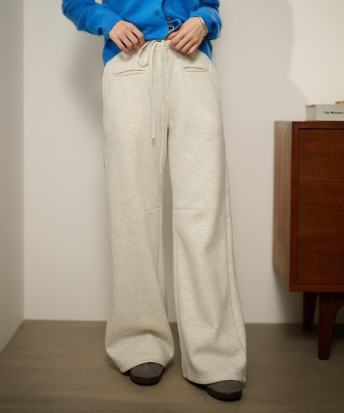 LAULEN(ローレン)の「cotton blend sweat boa pants /コットンブレンドスウェットボアパンツ(スウェットパンツ・レディース・ベージュ系1/グレー系2/ブラウン系1/ベージュ系2/ブラック系1/グレー系1/ブラック系2/ブラウン系2・S/M)」の13枚目の写真
